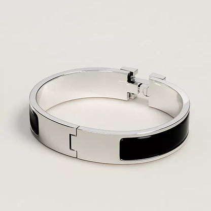 Signature H-Clasp Bangle – Minimalist & Secure Lock