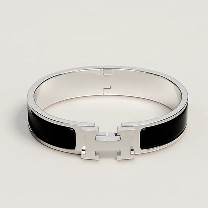 Signature H-Clasp Bangle – Minimalist & Secure Lock